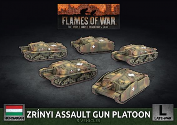 Flames Of War: Hungarian Zrinyi Assault Gun (x5 Plastic)