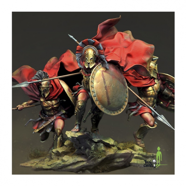 Big Child Model Kits: Spartan Pack (Noble, Hoplyte 1&2)