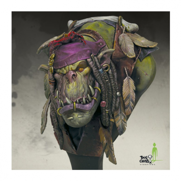 Big Child Model Kits: Papa Jambo the Mighty Shaman Bust