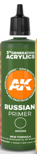 AK-Interactive: (3rd Gen) Russian Green Surface Primer (100ml)