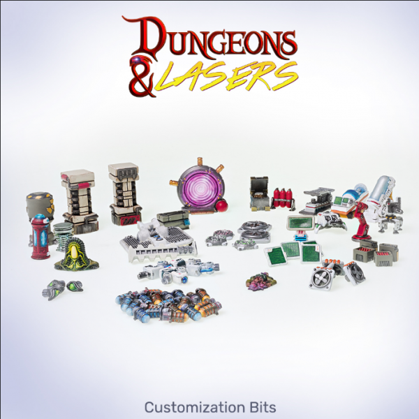 Dungeons & Lasers: Miniature Terrain Sci-fi Customization Bits