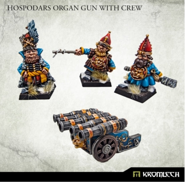 Kromlech Miniatures: Hospodars Organ Gun with Crew (4)