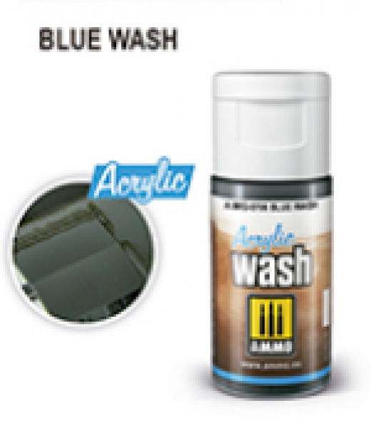 AMMO: Acrylic Washes - Blue Wash (15mL)