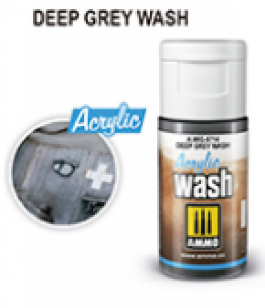 AMMO: Acrylic Washes - Deep Grey Wash (15mL)