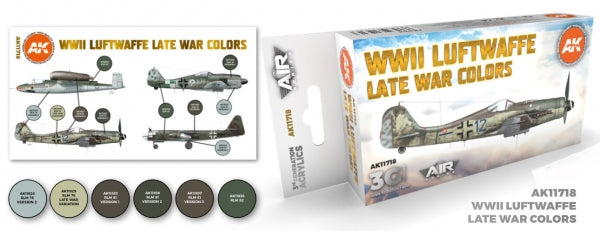 AK-Interactive: 3rd Gen Acrylics - AIR Series WWII Luftwaffe Late War Colors