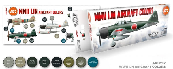AK-Interactive: 3rd Gen Acrylics - AIR Series WWII IJN Aircraft Colors