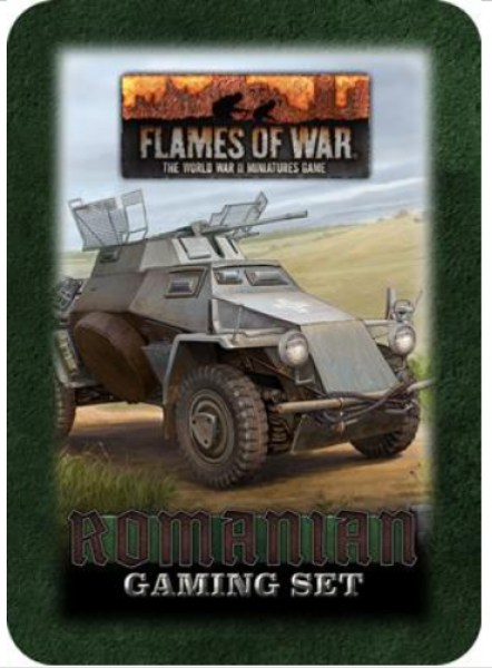 Flames Of War: Romanian Gaming Set (x20 Tokens, x2 Objectives, x16 Dice)