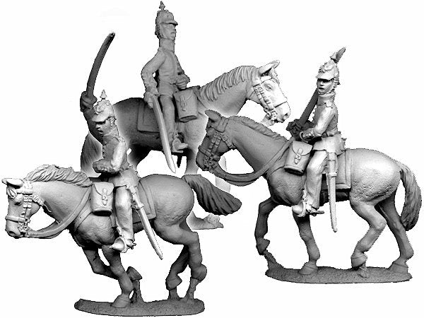 North Star Prussians: Prussian Line Infantry Officers Mounted (Helmets) (x3)