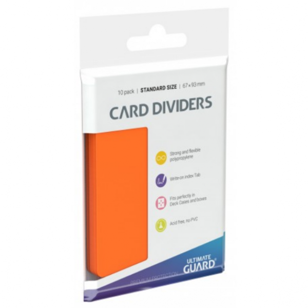 Card Dividers: Standard Size - Orange