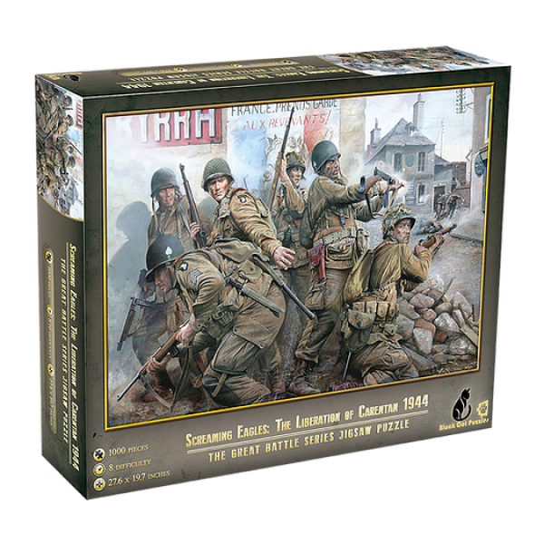 Screaming Eagles - The Liberation of Carentan 1944 Puzzle  (1000 pc puzzle)