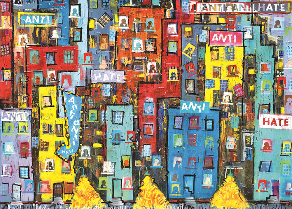 Anti-Hate City Puzzle (1000 pc puzzle)