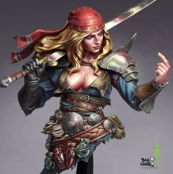 Big Child Model Kits: 1/12 scale Alaana the Bloody Blade Bust (Songs of War Series)