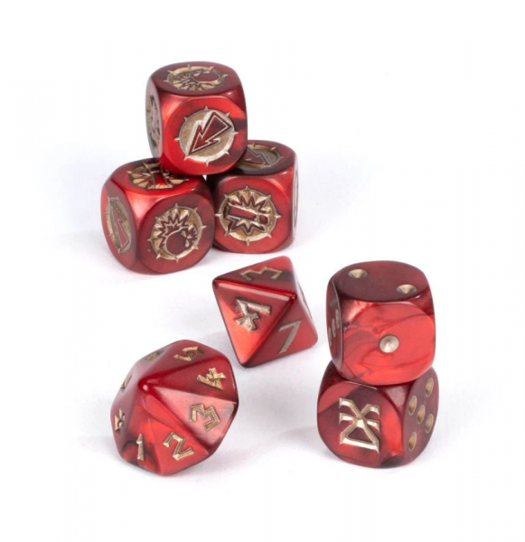 Blood Bowl: Khorne Team Dice