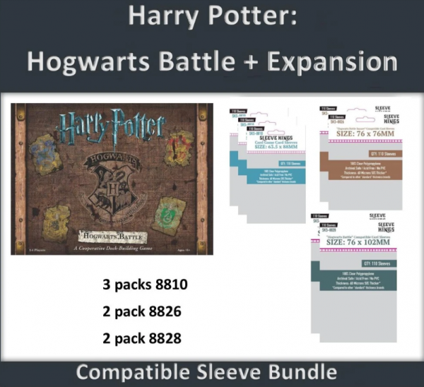 Sleeve Kings: Harry Potter Hogwarts Battle + Expansion Compatible Sleeve Bundle