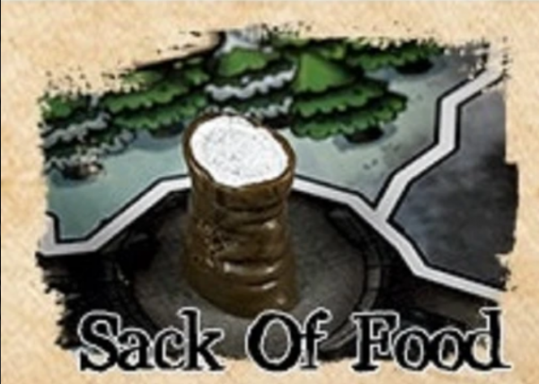 Painted Resin 10-pack Resource Tokens: Sack of Food