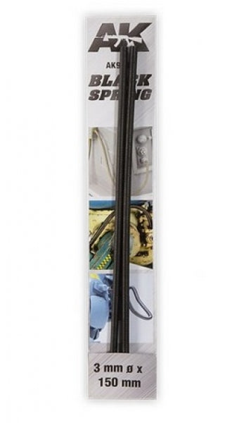 AK-Interactive: Steel Compression Springs - Black (3mm)