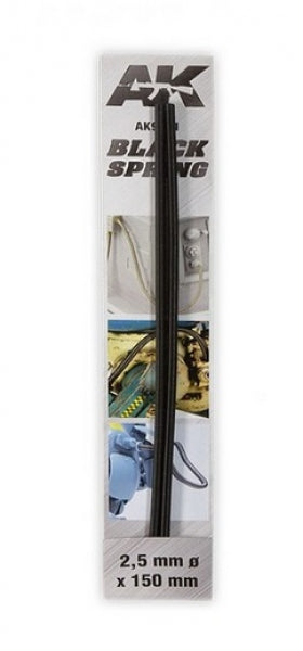 AK-Interactive: Steel Compression Springs - Black (2.5mm)