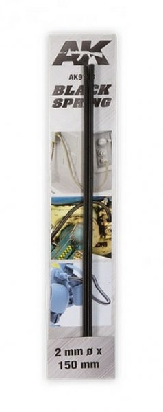 AK-Interactive: Steel Compression Springs - Black (2mm)