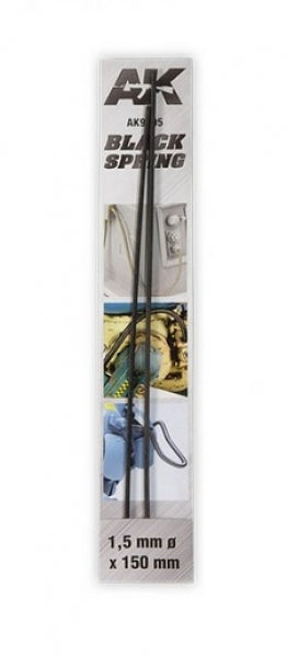 AK-Interactive: Steel Compression Springs - Black (1.5mm)