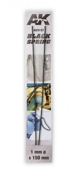 AK-Interactive: Steel Compression Springs - Black (1mm)