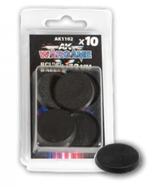 AK-Interactive: Plastic Wargame Bases - Round Base 32mm (10)