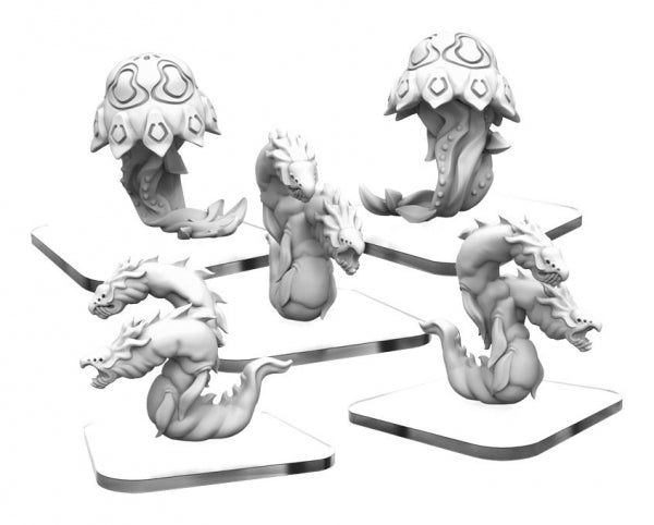 Monsterpocalypse: Ocean Hydras & Man-o-Wars – Tritons Units (metal)