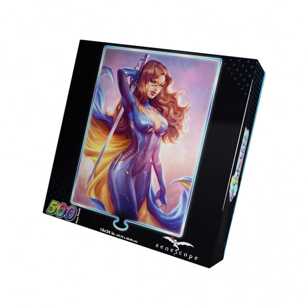 Grimm Fairy Tales Foil Jigsaw Puzzle: Belle, Beast Hunter (500 piece puzzle)