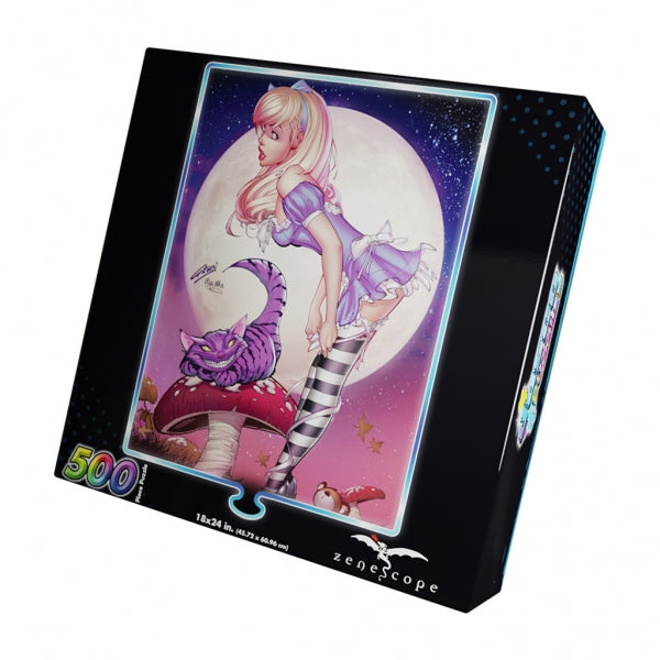 Grimm Fairy Tales Foil Jigsaw Puzzle: Revenge of Wonderland Alice & Cheshire (500 piece puzzle)