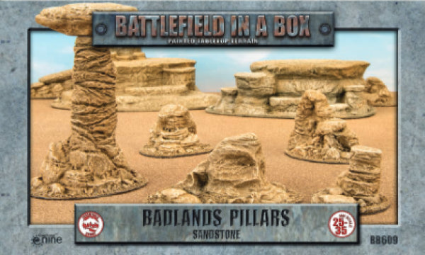 Battlefield in a Box: Badlands Pillars - Sandstone (x5)