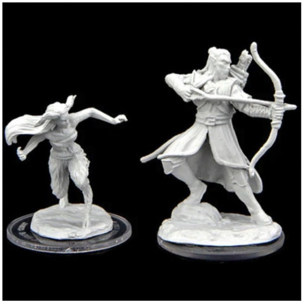 Critical Role Unpainted Miniatures: W2 Verdant Guard Marksman & Satyr