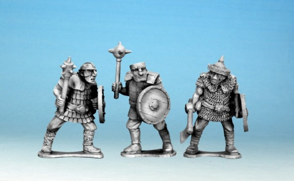 28mm Fantasy: Ogres with Hand Weapon & Shield