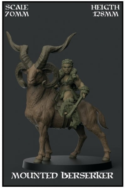 Yedharo Model Kit: Mounted Berserker (70mm Scale)