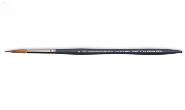 Winsor & Newton: Professional Water Color Synthetic Brush - Pointed Round #8
