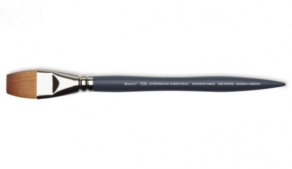 Winsor & Newton: Professional Water Color Synthetic Brush - One Stroke 1''