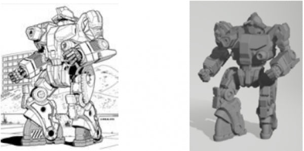Battletech Miniatures: Lightning LHN-C5 Mech – 70 tons – Recognition Guide IlClan Vol 14 (1)