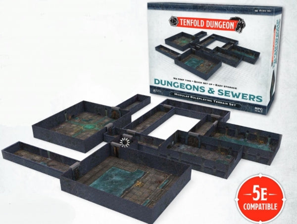 Tenfold Dungeon 3D Terrain: Dungeon & Sewers