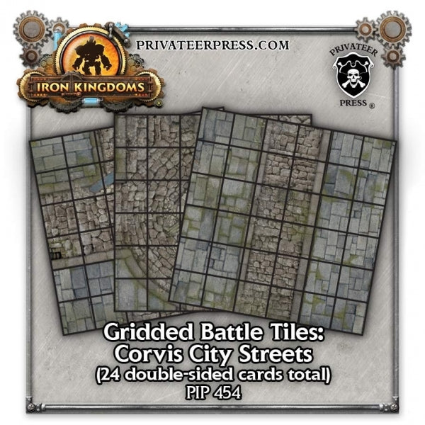 Iron Kingdoms RPG: Gridded Battle Tiles - Corvis City Streets [LIMITED]