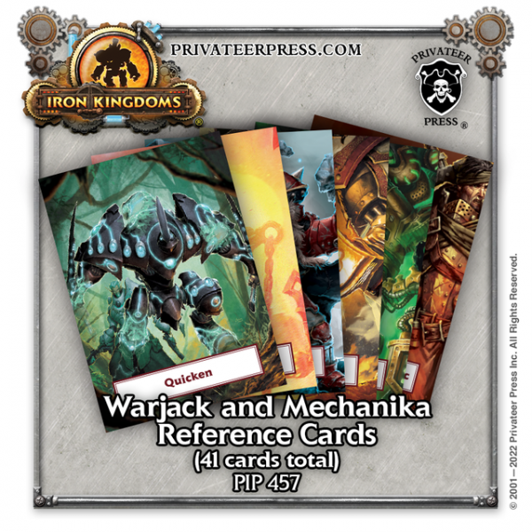 Iron Kingdoms RPG: Warjack and Mechanika Reference Card Deck (5E) [LIMITED]