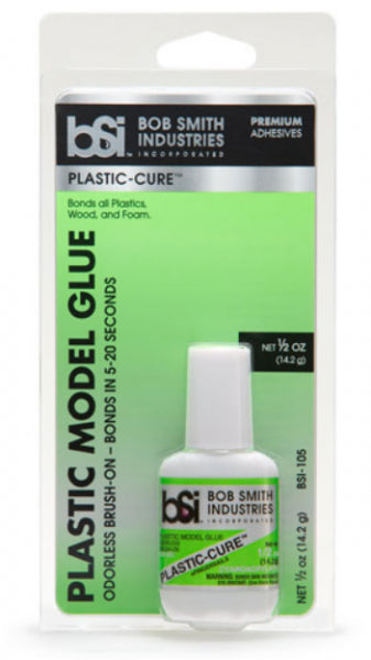 ArmsKeeper Glues: Plastic-cure Odorless Brush-on Glue for plastics (.5 oz.)