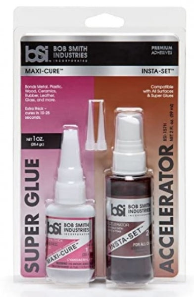 ArmsKeeper Glues: Maxi Cure/Insta-Set Combo Pack (3 oz. Combined)