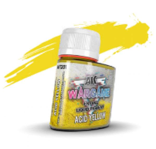 AK-Interactive: Wargame Enamel Liquid Pigments - Acid Yellow (35ml)