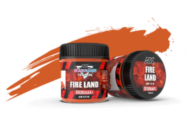 AK-Interactive: Battle Ground Terrain Textures - Fire Land (100ml)