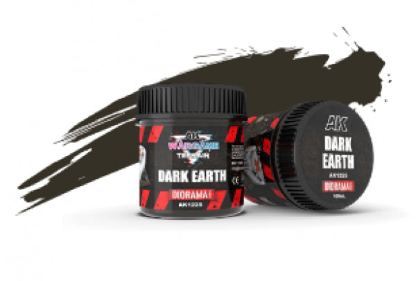 AK-Interactive: Battle Ground Terrain Textures - Dark Earth (100ml)
