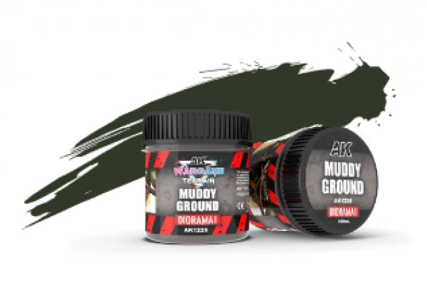 AK-Interactive: Battle Ground Terrain Textures - Muddy Ground (100ml)