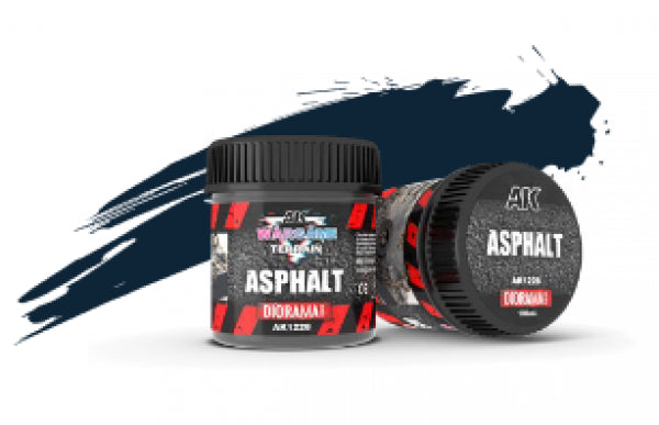 AK-Interactive: Battle Ground Terrain Textures - Asphalt (100ml)