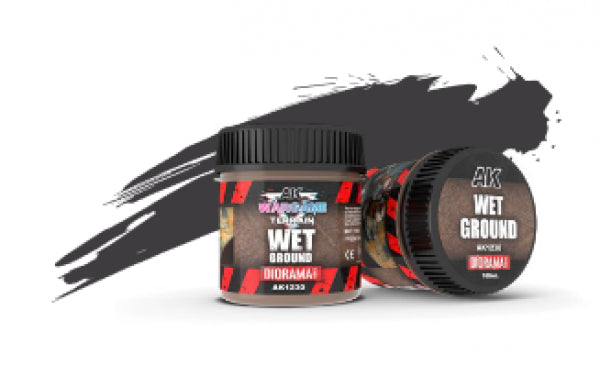 AK-Interactive: Battle Ground Terrain Textures - Wet Ground (100ml)