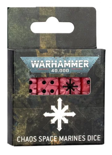 Warhammer 40K: Chaos Space Marines Dice (2024)