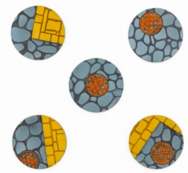 Kromlech Accessories: Town Streets 50mm Round Base Toppers - 47mm