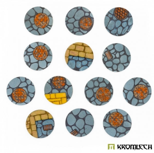Kromlech Accessories: Town Streets 40mm Round Base Toppers