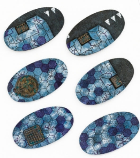 Kromlech Accessories: Cityfight 75x42mm Oval Base Toppers